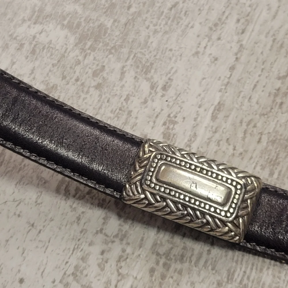 Brighton Vimtage Brown Leather Belt Size Small